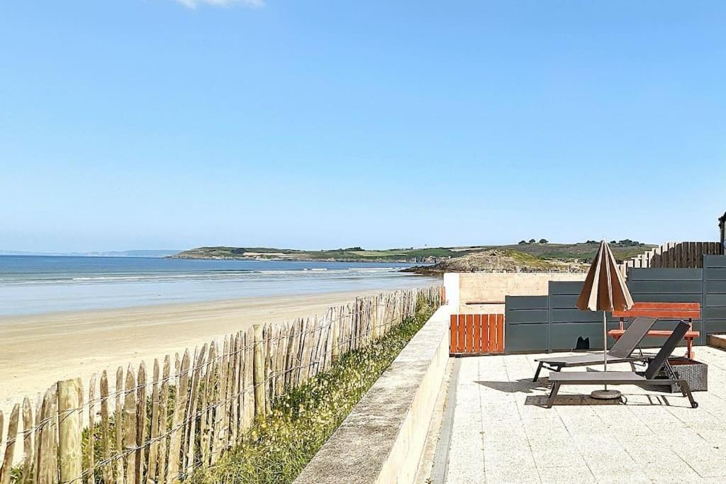 Appartement Pour 3 Personnes Sur La Plage Les Pieds Dans Leau Plonévez-Porzay Extérieur photo